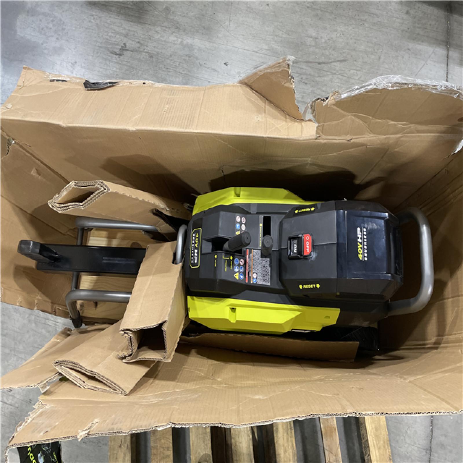 DALLAS LOCATION- RYOBI 40V HP Brushless 12-Ton Kinetic Battery Electric Log Splitter Kit