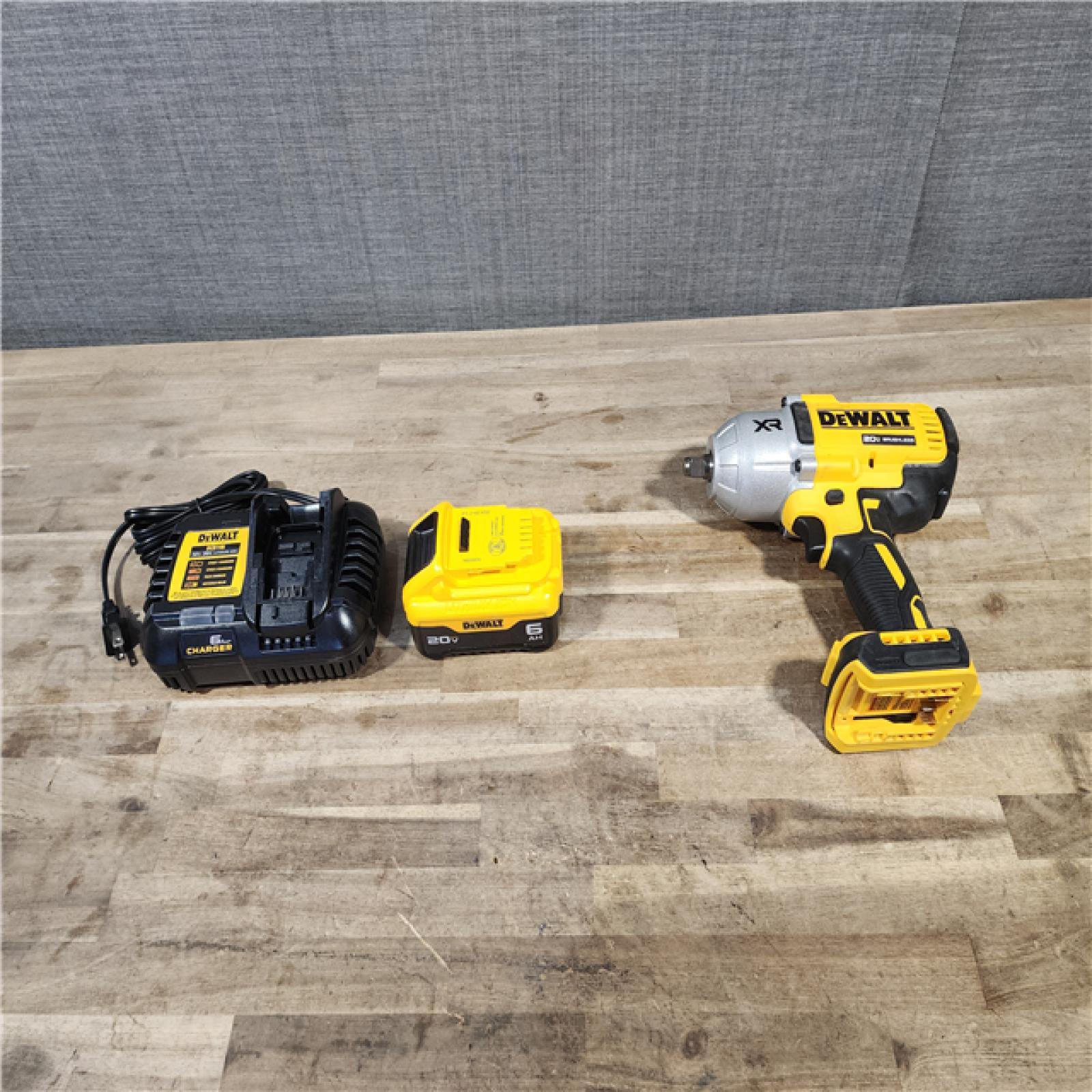 HOUSTON LOCATION - AS-IS DEWALT 20V MAX XR 1/2 High Torque Impact Wrench W/ BATTERY & CHARGER