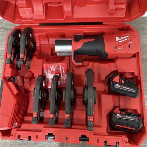 California AS-IS Milwaukee Force Logic M18 Press Tool Kit, Includes (2) Batteries, Charger & Hard Case