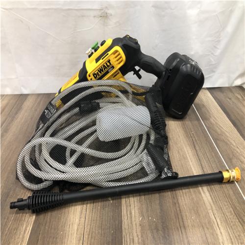AS-IS DEWALT 20V MAX 550 PSI 1.0 GPM Cold Water Cordless Battery Power Cleaner with 4-Nozzles (Tool Only)