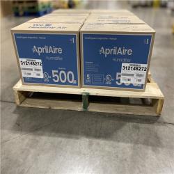 DALLAS LOCATION - AprilAire Model 500M 12 gal. for up to 3 600 sq. ft. Whole-House Small Bypass Evaporative Humidifier with Manual Control- PALLET-(6 UNITS)