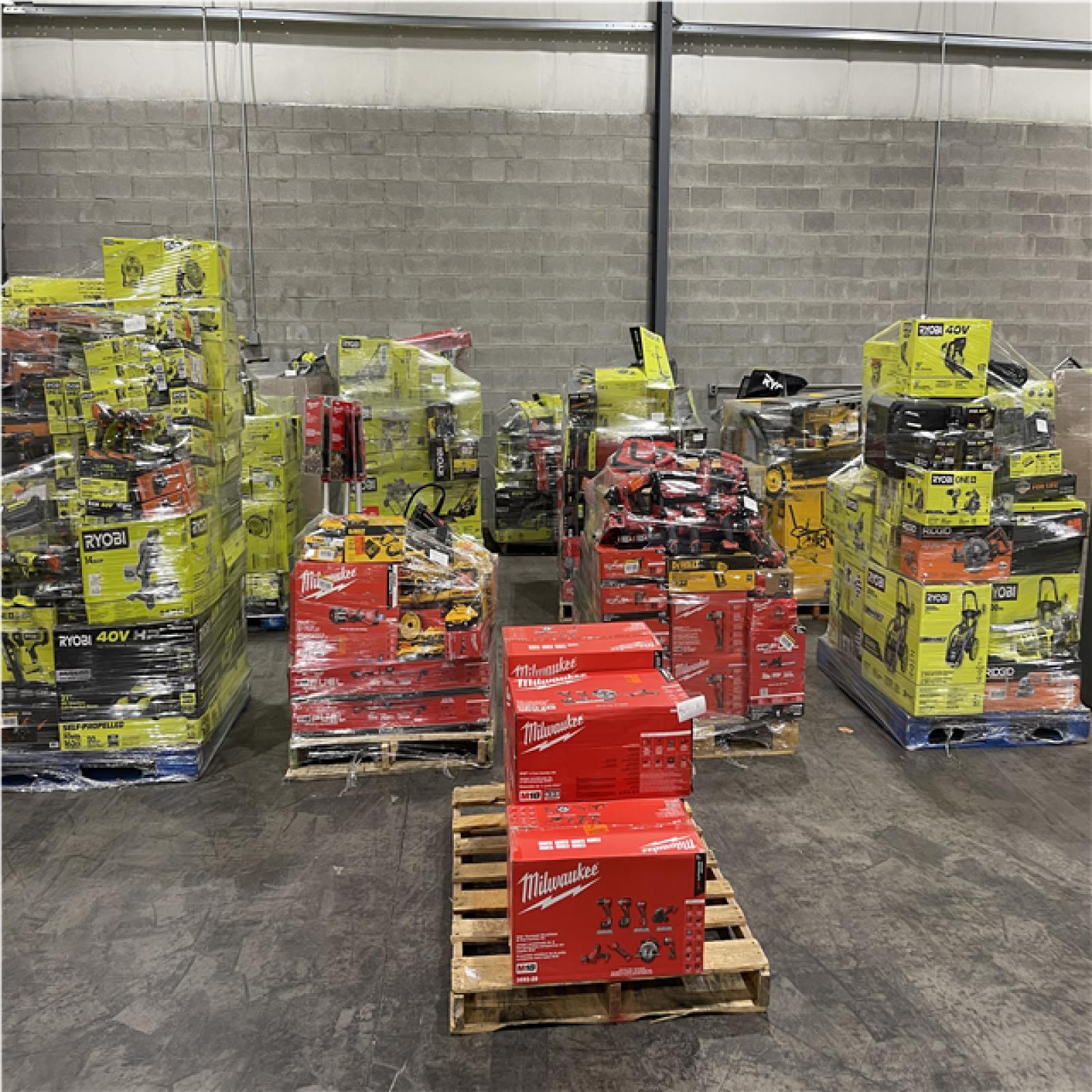 Pittston Location As-Is Power Tools Partial Truckload (14 Pallets) 8672-A