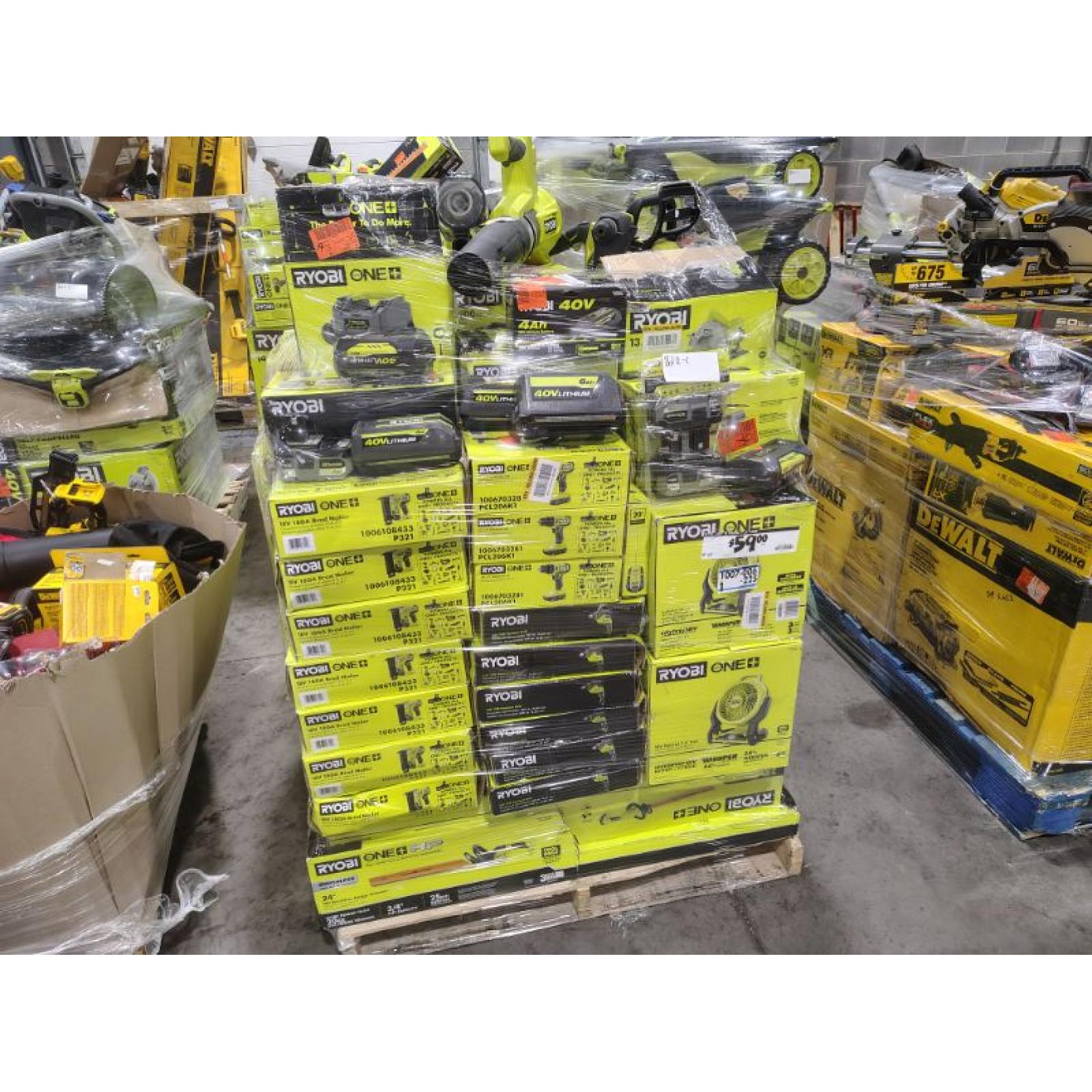 Pittston Location As-Is Power Tools Partial Truckload (11 Pallets) 8211-C