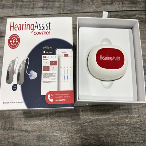 AS-IS CONTROL by HearingAssist FDA Registered Rechargeable OTC Hearing Aid Kit, Silver