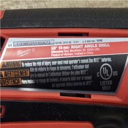 AS-IS Milwaukee M12 12-Volt Lithium-Ion Cordless 3/8 in. Right Angle Drill (Tool-Only)