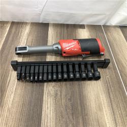 AS-IS Milwaukee  FUEL INSIDER 12V Lithium-Ion Brushless Cordless 1/4 in. - 3/8 in. Extended Reach Box Ratchet (Tool-Only)