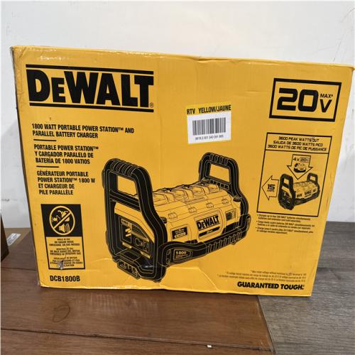CALIFORNIA AS IS DEWALT 1800 WATT PORTABLE POWER STATION BATTERY CHARGER DCB1800B