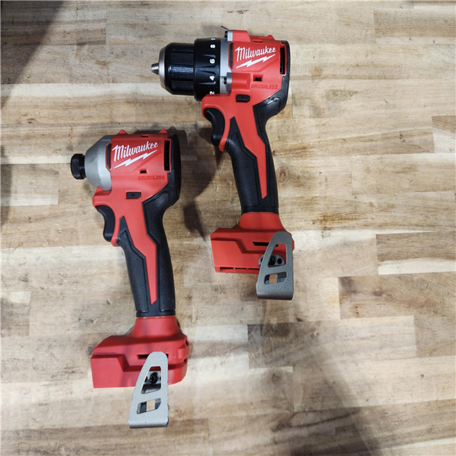 HOUSTON LOCATION - AS-IS Milwaukee  18V Lithium-Ion Brushless Cordless Compact Drill/Impact Combo Kit