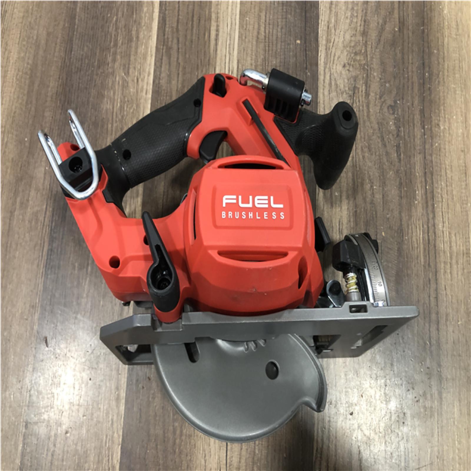 AS-IS Milwaukee FUEL 18V Lithium-Ion Brushless Cordless 6-1/2 in. Circular Saw (Tool-Only)