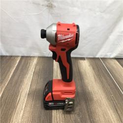 AS-IS Milwaukee  18V Lithium-Ion Brushless Cordless 1/4 in. Impact Driver Kit