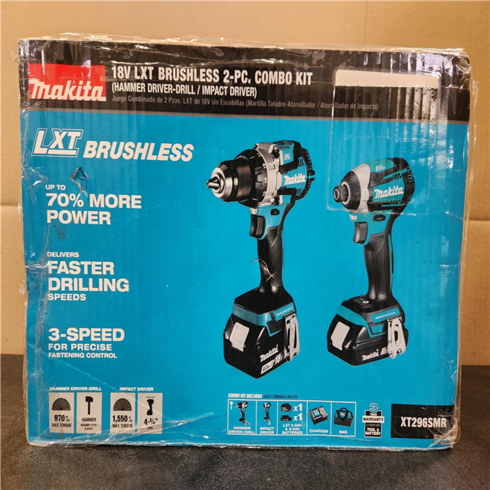 Phoenix NEW Makita 18-Volt LXT Lithium-ion Brushless Cordless 2-piece Combo Kit (Hammer Drill/Impact Driver) 2.0Ah/4.0Ah
