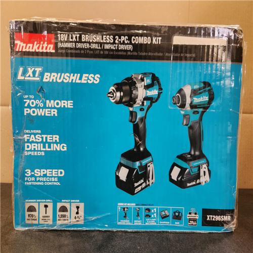 Phoenix NEW Makita 18-Volt LXT Lithium-ion Brushless Cordless 2-piece Combo Kit (Hammer Drill/Impact Driver) 2.0Ah/4.0Ah