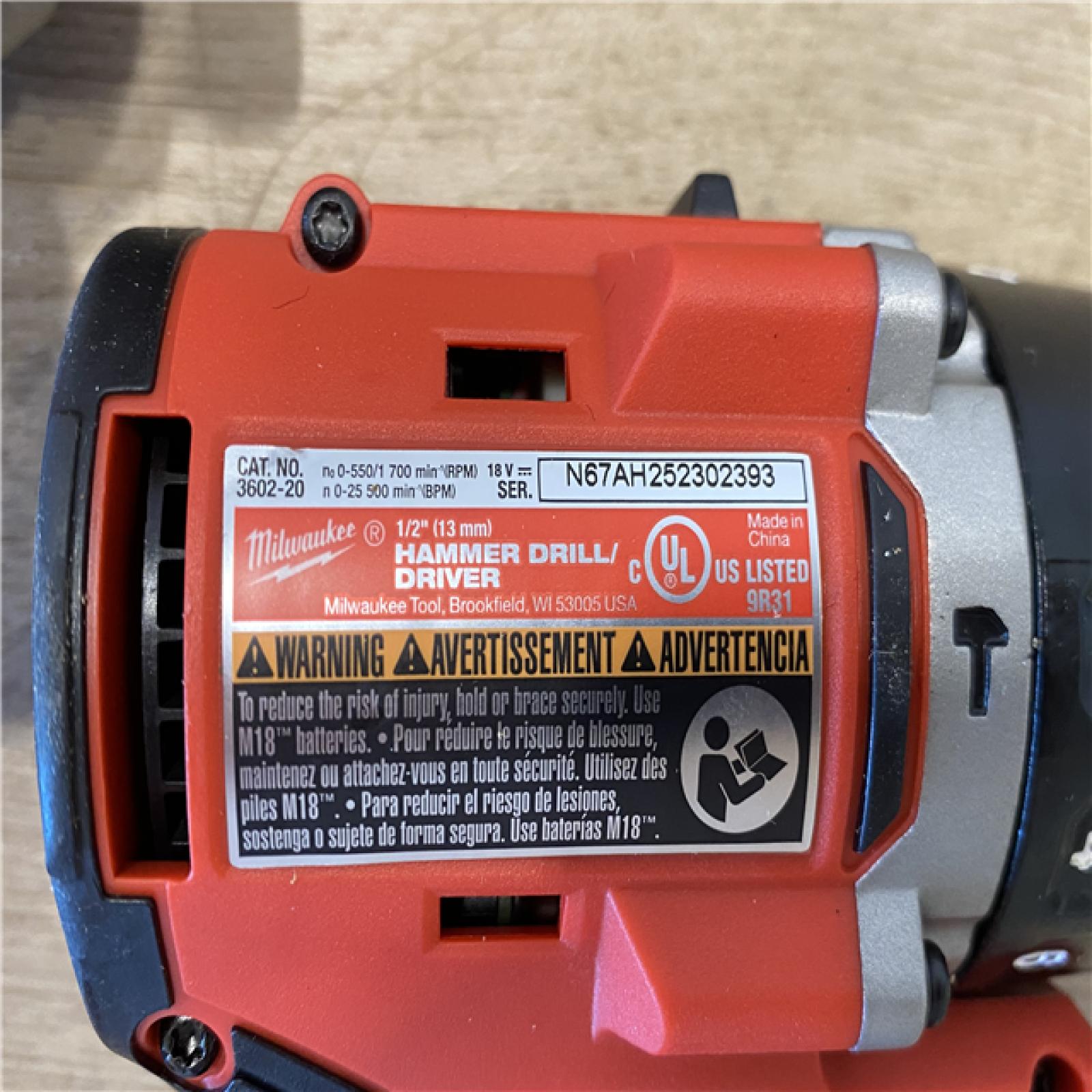 AS-IS Milwaukee 18-Volt Lithium-Ion Brushless Cordless Compact Hammer Drill/Impact Combo Kit