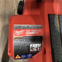 AS-IS Milwaukee  FUEL 14 in. 18V Lithium-Ion Brushless Cordless Battery Top Handle Chainsaw (Tool Only)