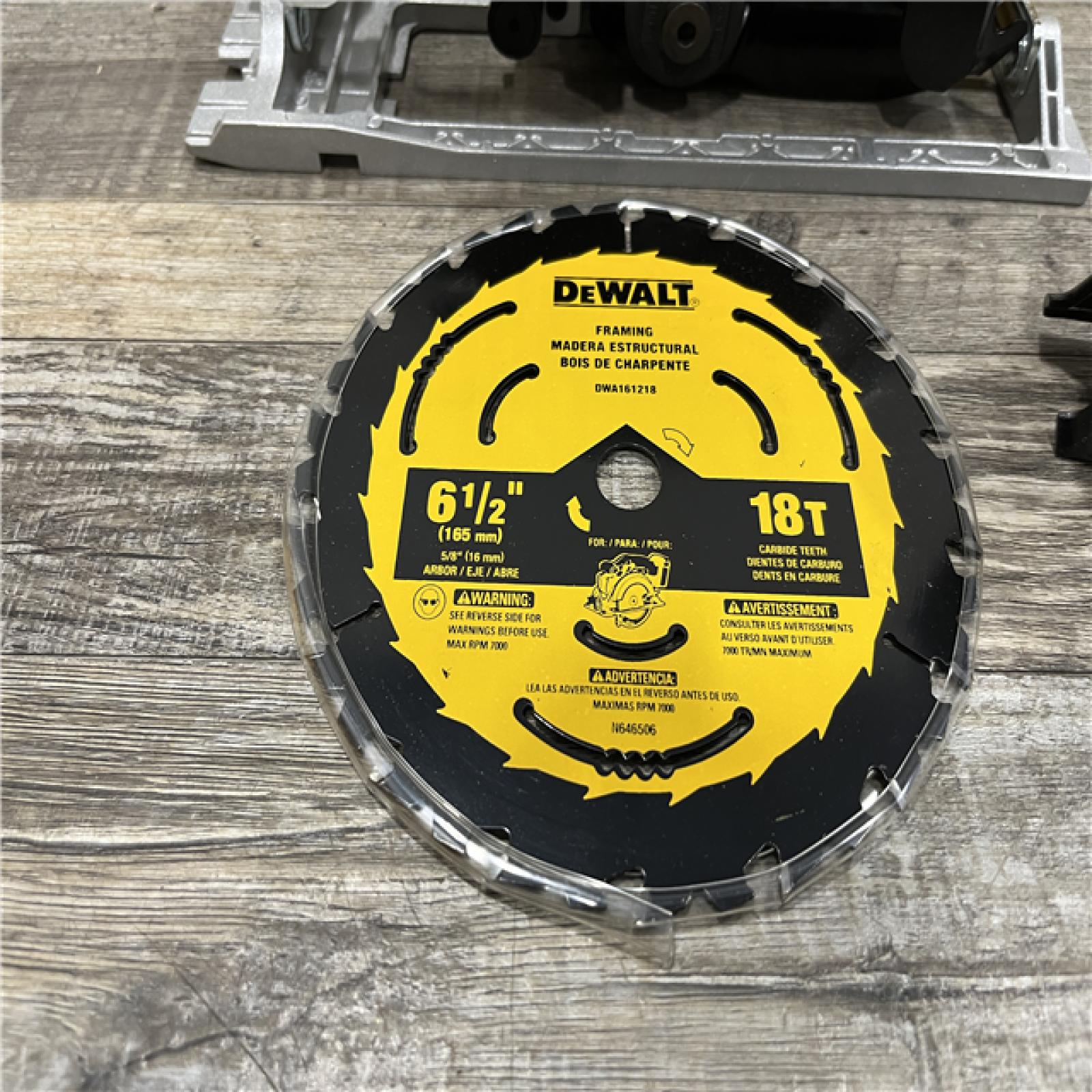 AS-IS DEWALT 20V MAX Cordless Brushless 6-1/2 in. Sidewinder Style Circular Saw (Tool Only)