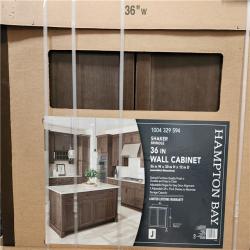 Phoenix Location Hampton Bay Shaker Assembled Wall Kitchen Cabinet in Brindle Pallet (6 Cabinets)