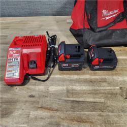 HOUSTON LOCATION - AS-IS M18 18-Volt Lithium-Ion Brushless Cordless Compact Hammer Drill/Impact Combo Kit (2-Tool) with (2) Batteries, Bag