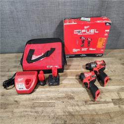 HOUSTON LOCATION - AS-IS (APPEARS LIKE NEW) Milwaukee FUEL 12-Volt Lithium-Ion Brushless Cordless Hammer Drill and Impact Driver Combo Kit