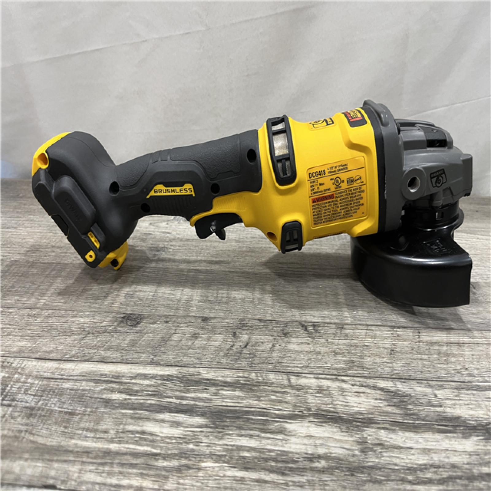 AS-IS DEWALT FLEXVOLT 60V MAX Cordless Brushless 4.5 in. to 6 in. Small Angle Grinder with Kickback Brake (Tool Only)