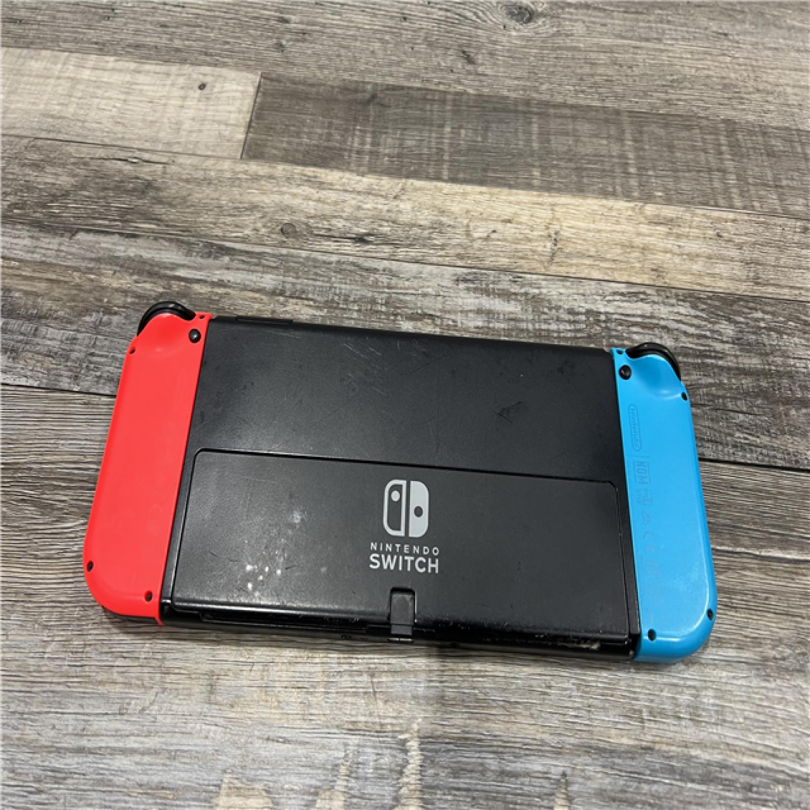 AS-IS Nintendo Switch with Neon Blue and Neon Red Joy-Con