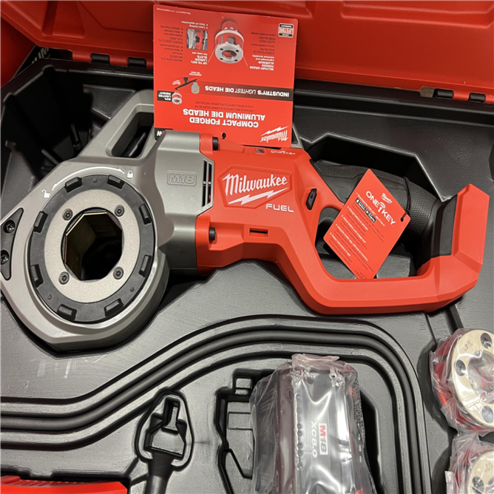 NEW Milwaukee 2870-22 M18 18V FUEL Cordless Compact Pipe Threader W/ ONE KEY Kit