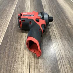 AS-IS Milwaukee FUEL 12V Lithium-Ion Brushless Cordless 1/4 in. Hex 2-Speed Screwdriver (Tool-Only)