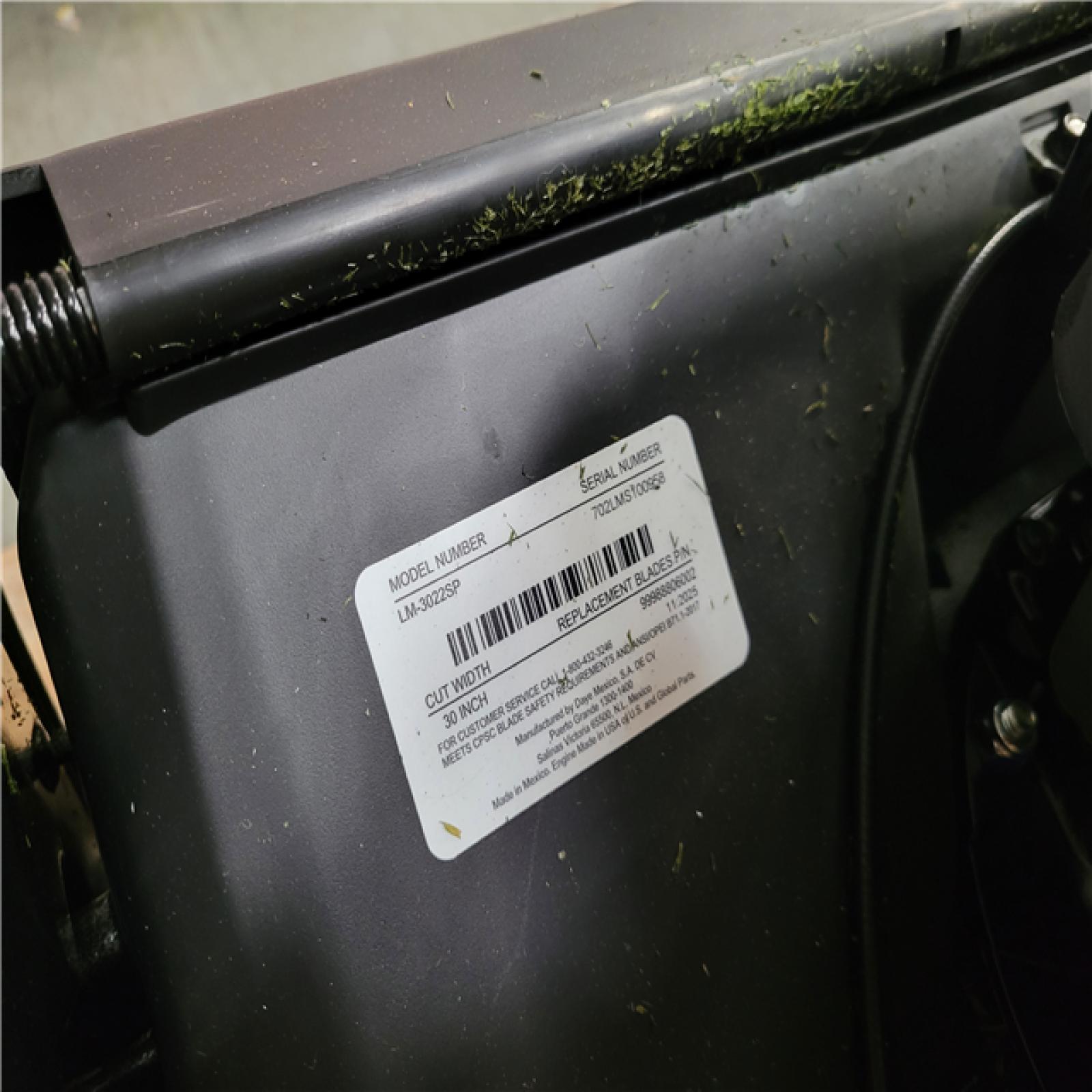 CALIFORNIA AS-IS ECHO 30 IN. 223CC MOTOR 3-IN-1 DUAL TWIN BLADE RWD SELF PROPELLED WIDE AREA LAWN MOWER