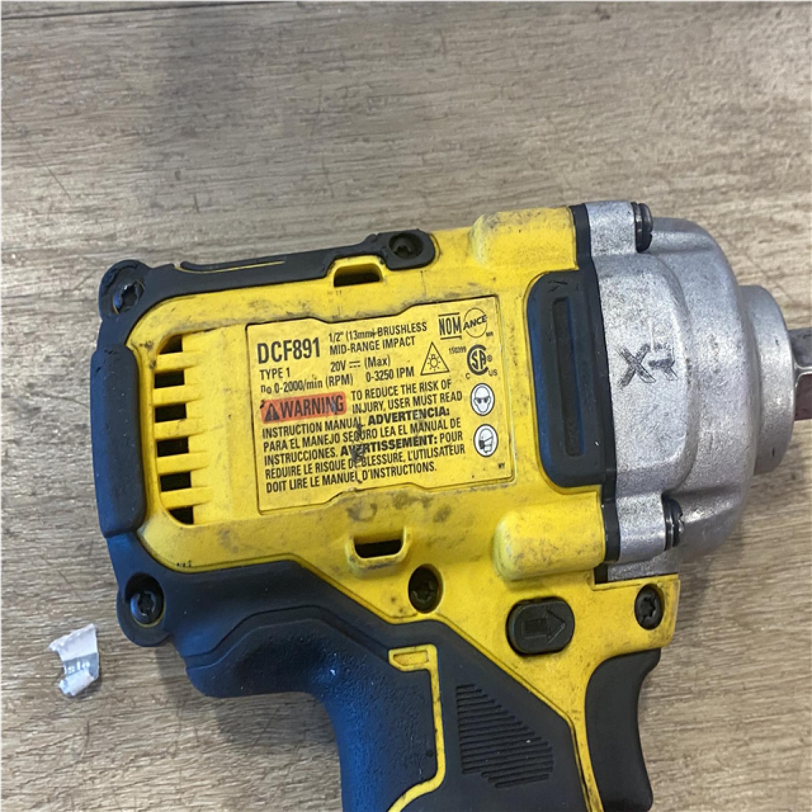 AS-IS DEWALT 20V MAX XR Cordless 1/2 in. Impact Wrench (Tool Only)