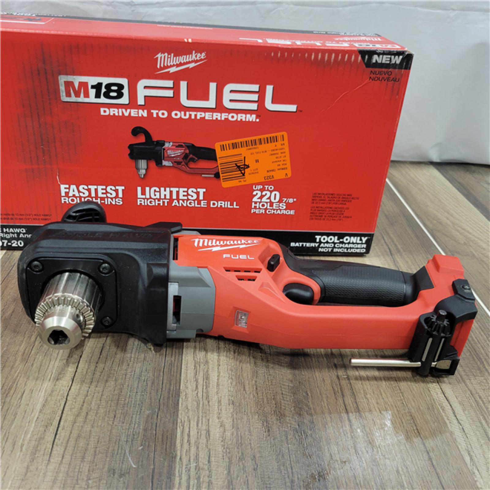AS-IS  Milwaukee M18 FUEL GEN II Brushless Cordless 1/2 in. Hole Hawg Right Angle Drill (Tool-Only)