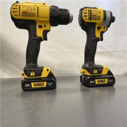 AS-IS - DeWALT 20V MAX Cordless Drill Driver/Impact Driver Combo Kit 1.3 Ah Lithium Ion