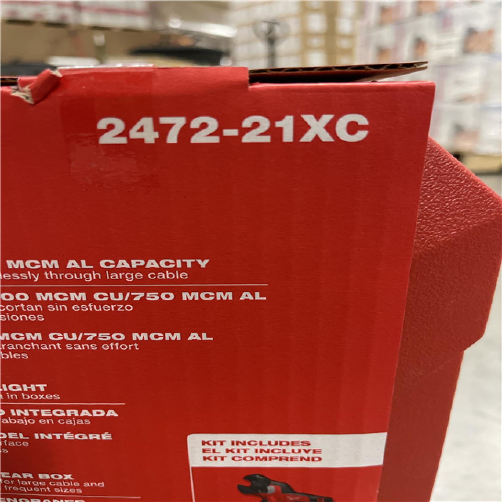 NEW! - Milwaukee M12 12V Lithium-Ion Cordless 600 MCM Cable Cutter Kit with One 3.0Ah Battery  Charger and Hard Case