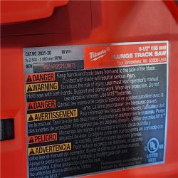 HOUSTON LOCATION - AS-IS (APPEARS LIKE NEW) Milwaukee FUEL 18V Lithium-Ion Cordless Brushless 6-1/2 in. Plunge Cut Track Saw (Tool-Only)