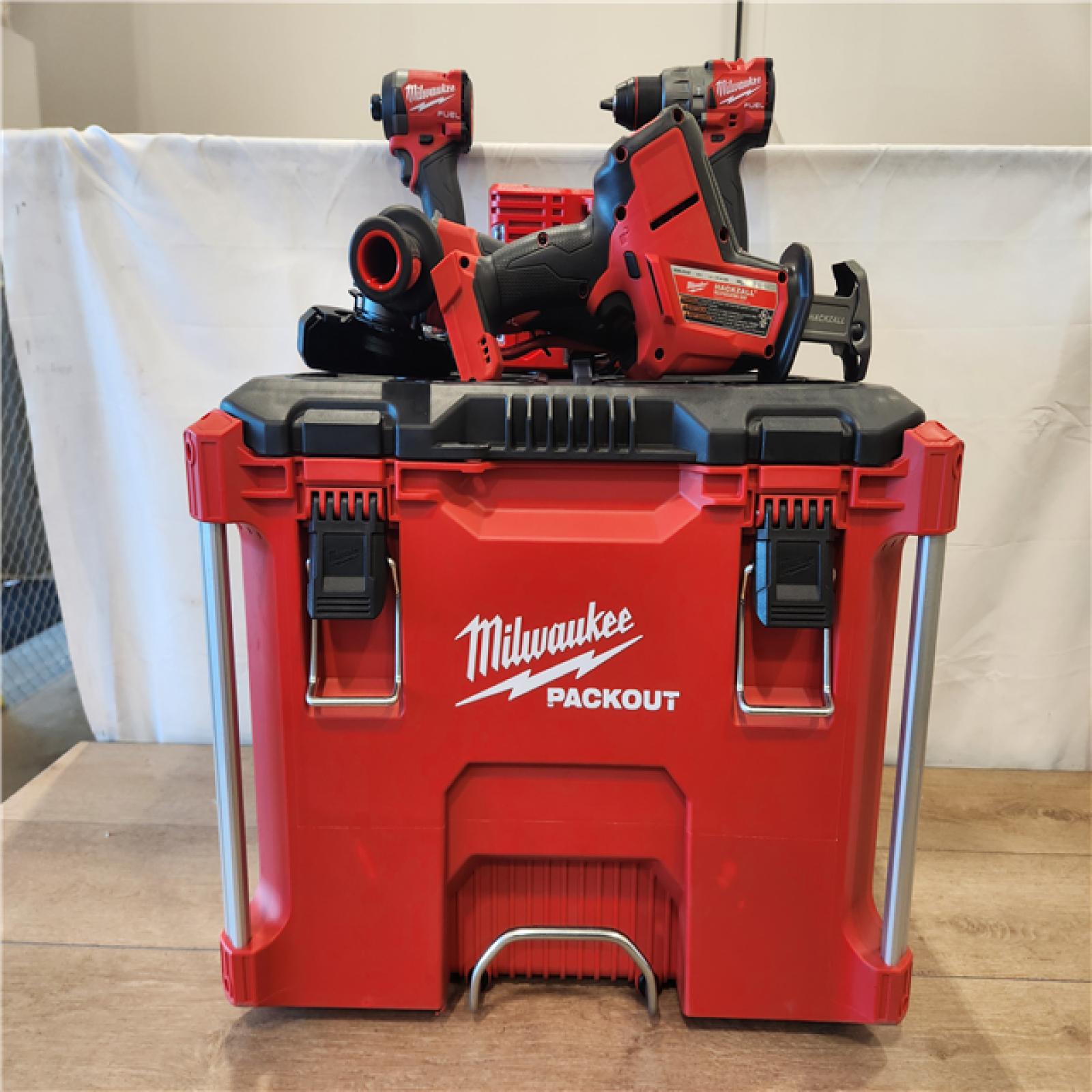 AS-IS- Milwaukee FUEL18-Volt Lithium-Ion Cordless (4-Tool) Combo Kit