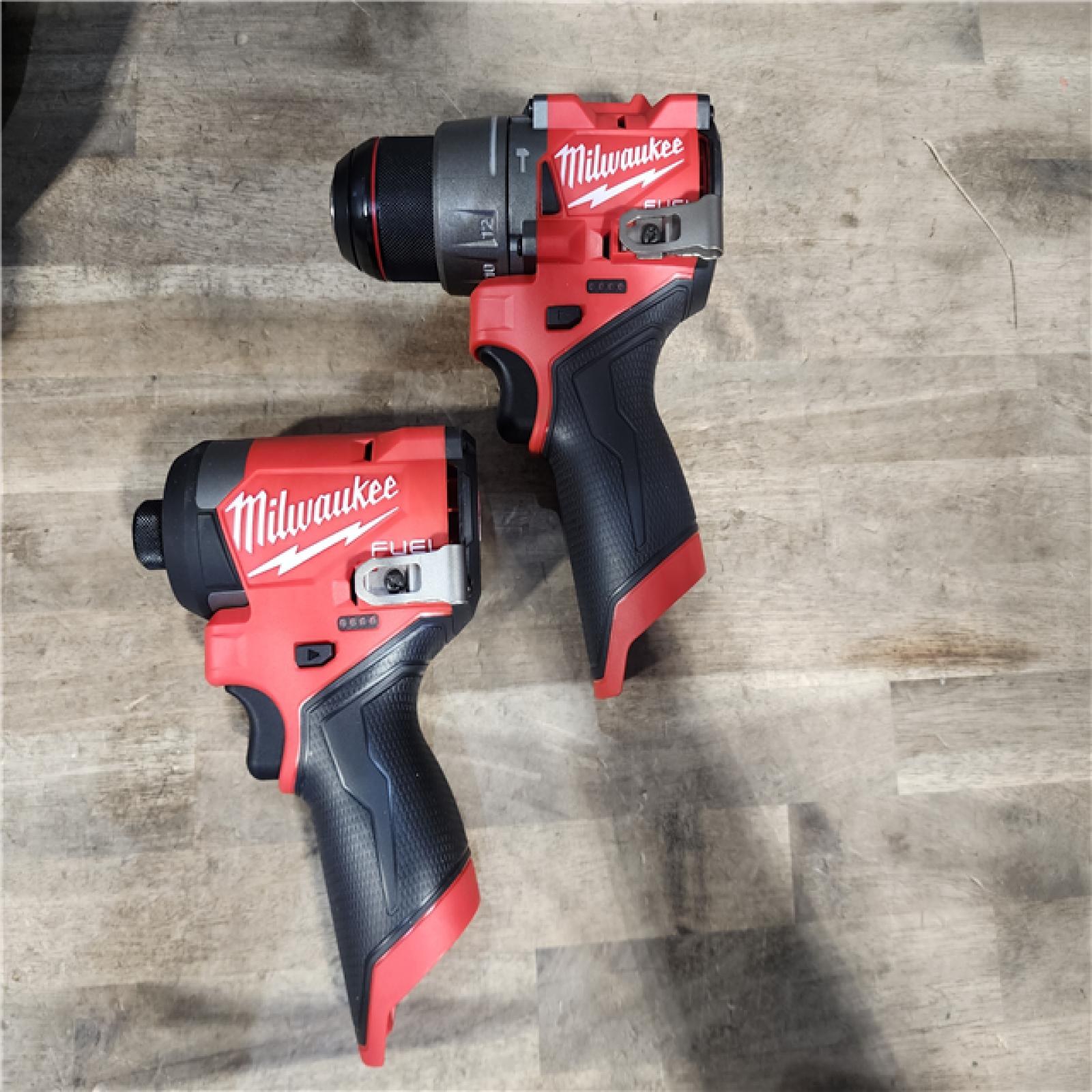 HOUSTON LOCATION - AS-IS (APPEARS LIKE NEW) Milwaukee 3497-22 12V Brushless Hammer Drill and Impact Driver Combo Kit