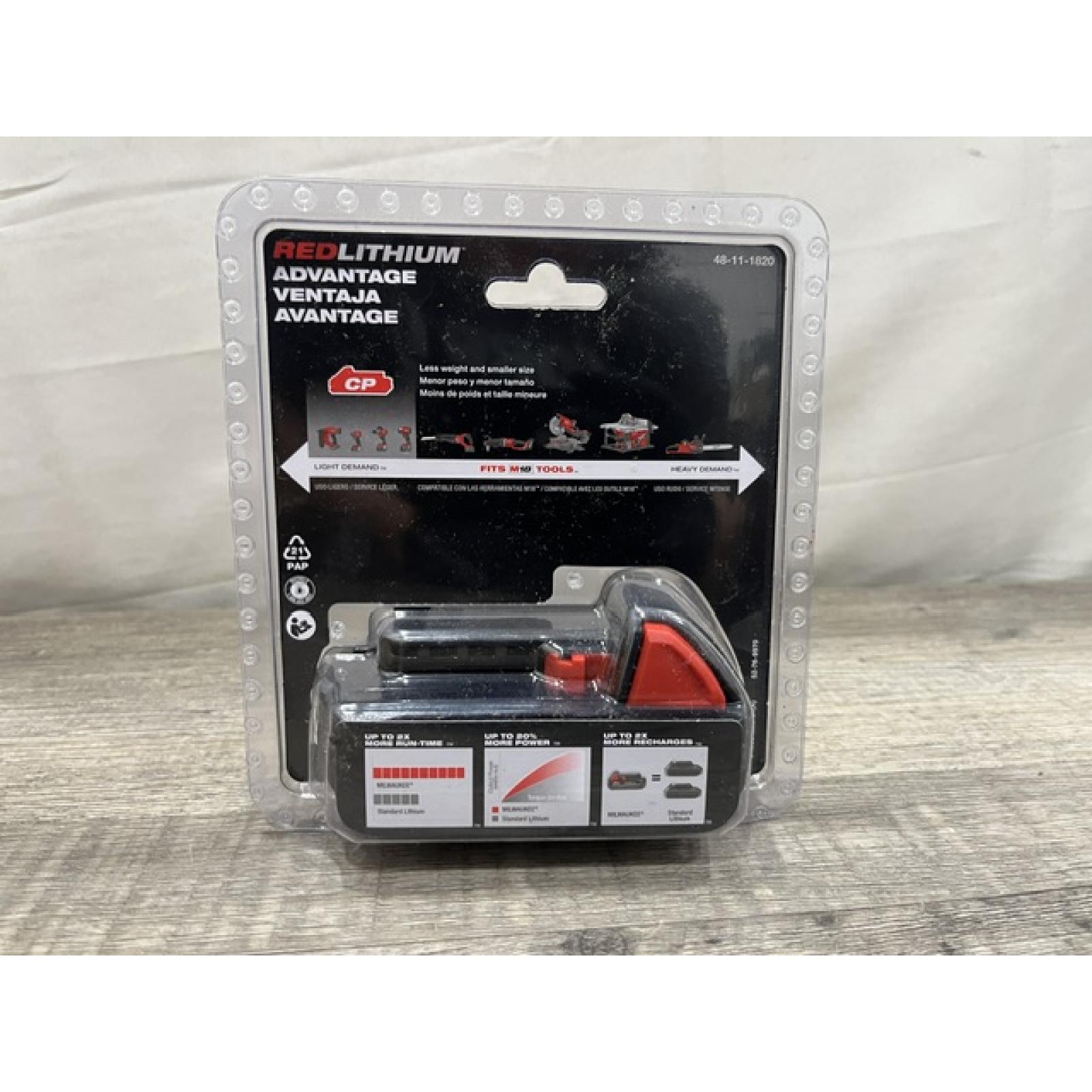 NEW - Milwaukee 18V Lithium 2.0 Battery Pack