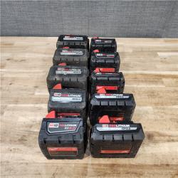 HOUSTON LOCATION - AS-IS MILWAUKEE BATTERY PACK QTY - 10