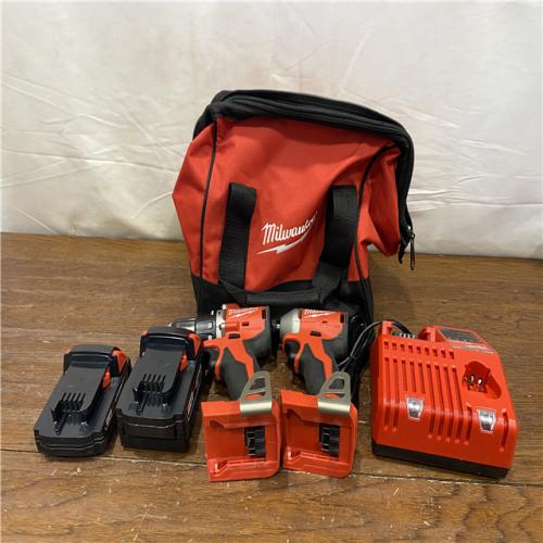 AS-IS Milwaukee M18 Compact Brushless 2-Tool Combo Kit
