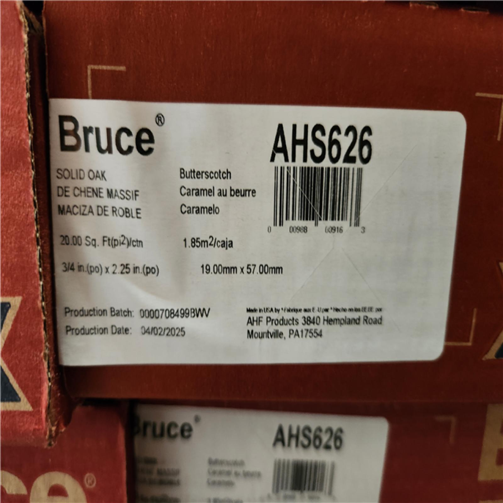 Phoenix Location AS-IS Bruce American Home Butterscotch Oak 3/4 in. T x 2-1/4 in. W Smooth Solid Hardwood Flooring (440 sq.ft./22 ctn)