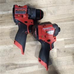 HOUSTON LOCATION - AS-IS Milwaukee 2 Tool Combo Kit W/ (2) Battery & Charger