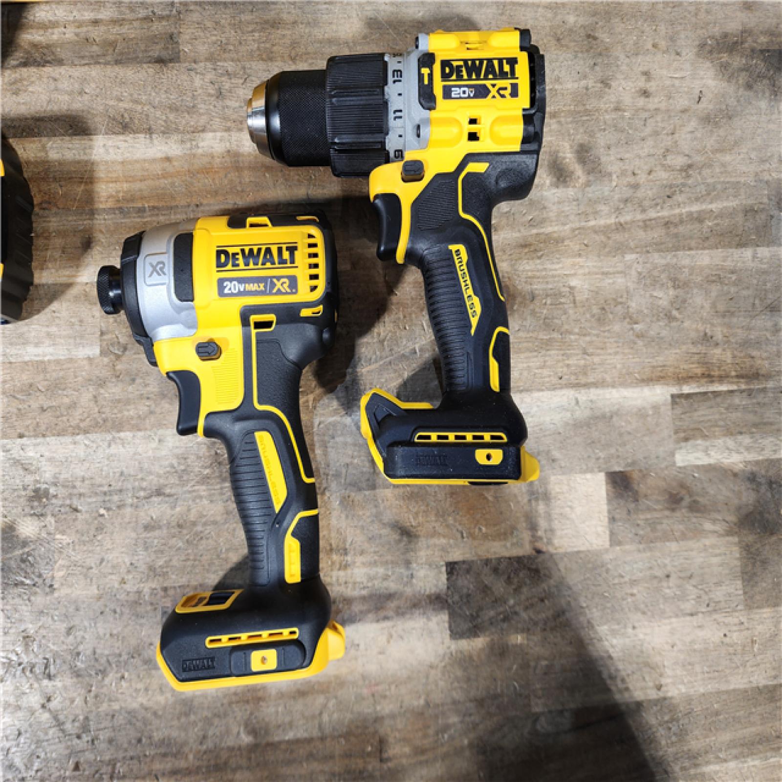 HOUSTON LOCATION - AS-IS Dewalt DCK249E1M1 20V MAX XR Brushless Lithium-Ion 1/2 in. Cordless Hammer Drill Driver and Impact Driver Combo Kit with 2 Battery