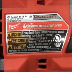 AS-IS Milwaukee FUEL 18V Lithium-Ion Brushless Cordless Hammer Drill and Impact Driver Combo Kit
