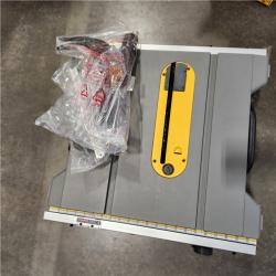 As-Is- DEWALT 15 Amp Corded 8-1/4 in. Compact Portable Jobsite Table Saw