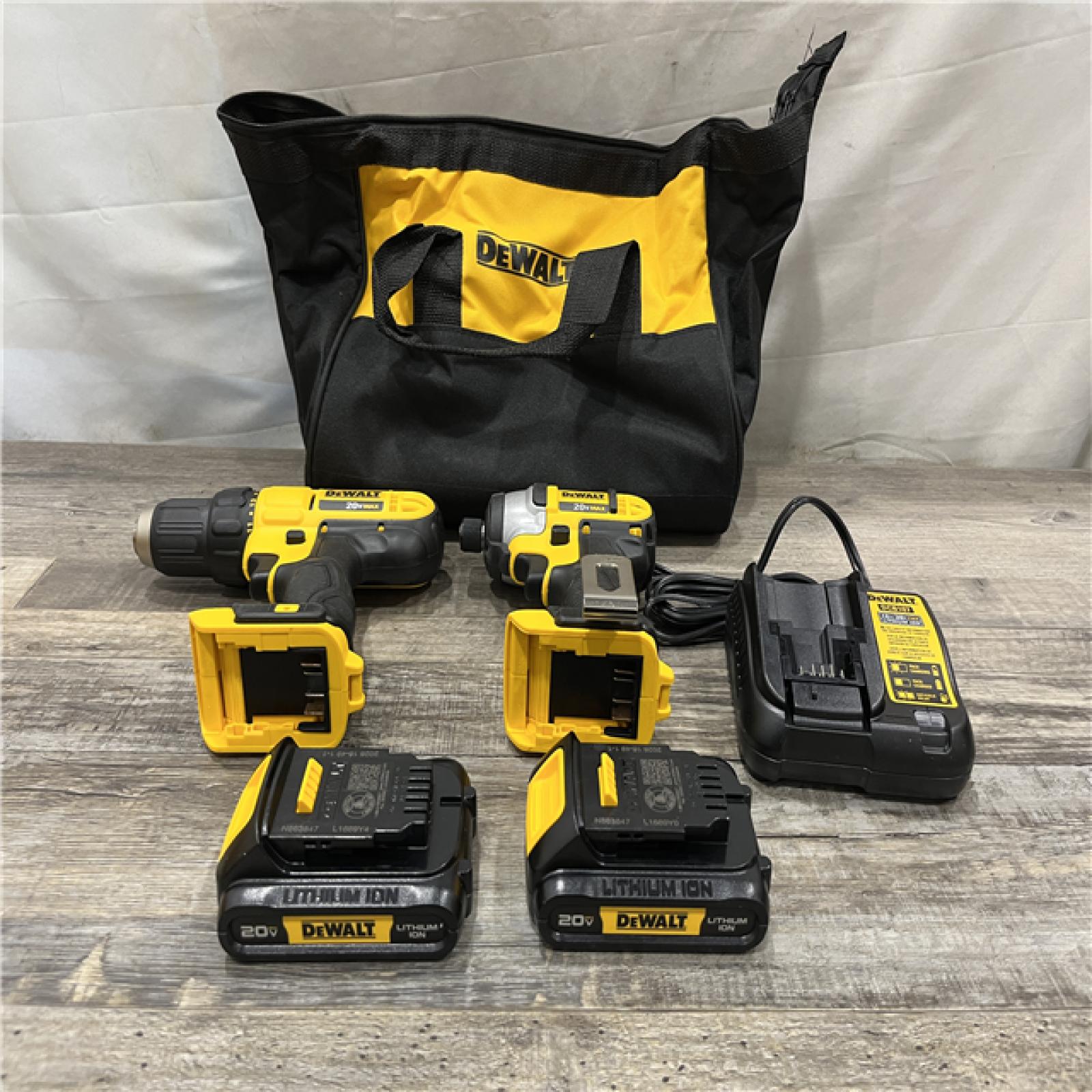 AS-IS DEWALT 20V MAX Cordless Drill/Impact 2 Tool Combo Kit