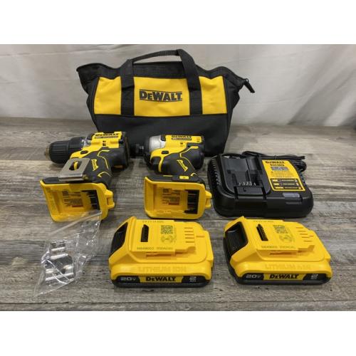 AS-IS DEWALT ATOMIC 20-Volt MAX Lithium-Ion Cordless Combo Kit