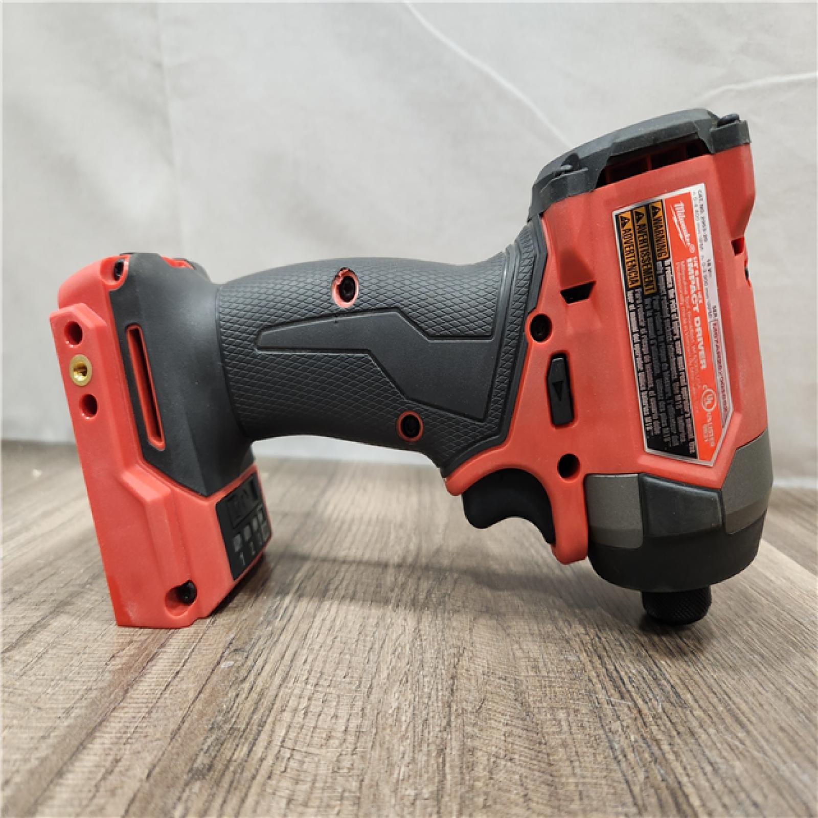AS-IS- Milwaukee 18V Lithium-Ion Brushless Cordless 1/4 Hex Impact Driver (Tool-Only)