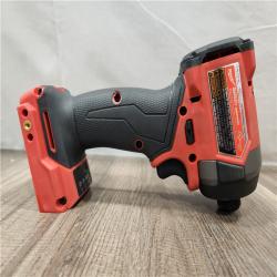AS-IS- Milwaukee 18V Lithium-Ion Brushless Cordless 1/4 Hex Impact Driver (Tool-Only)