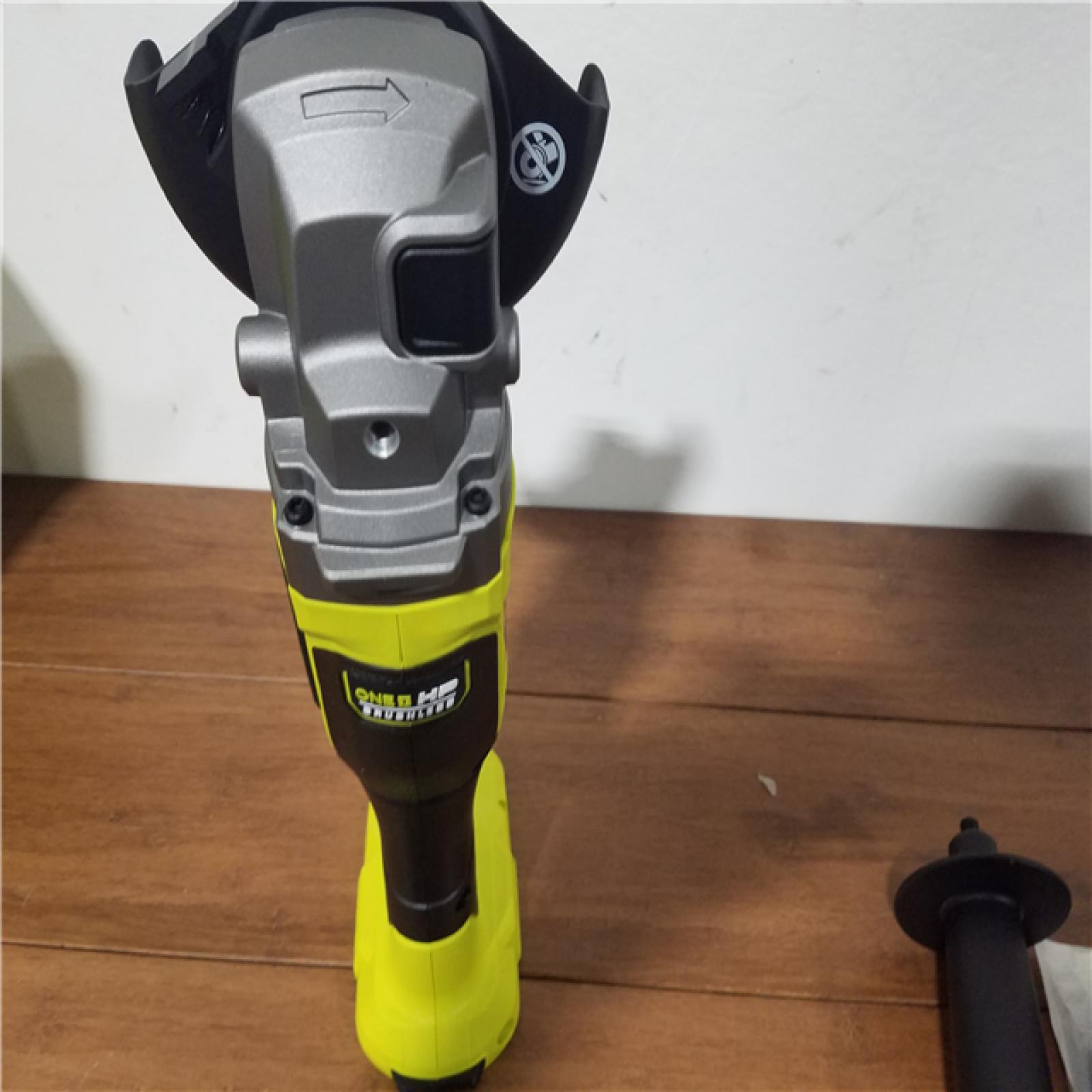 CALIFORNIA AS-IS RYOBI ONE+HP 18V BRUSHLESS 4-1/2 ANGLE GRINDER/CUT-OFF (TOOL ONLY)