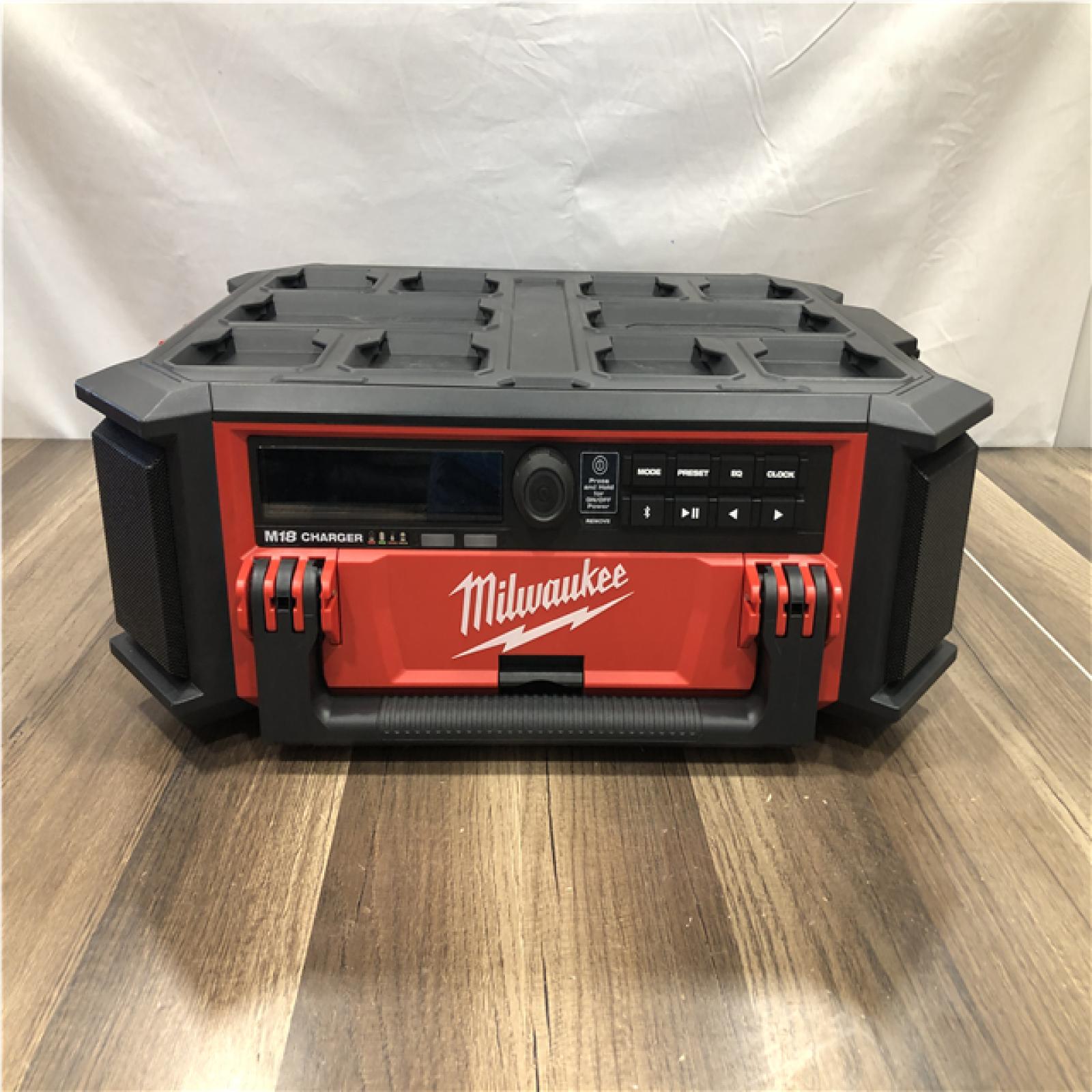 AS-IS Milwaukee Lithium-Ion Cordless PACKOUT Radio/Speaker with Built-In Charger