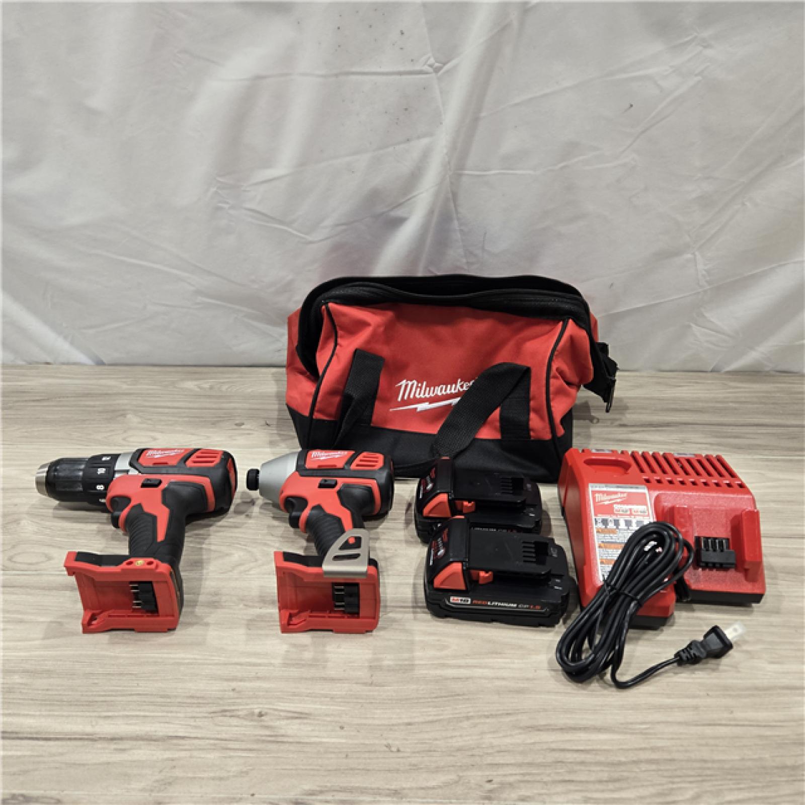 AS-IS Milwaukee 18V Cordless 2-Tool Drill/Driver and Impact Driver Kit