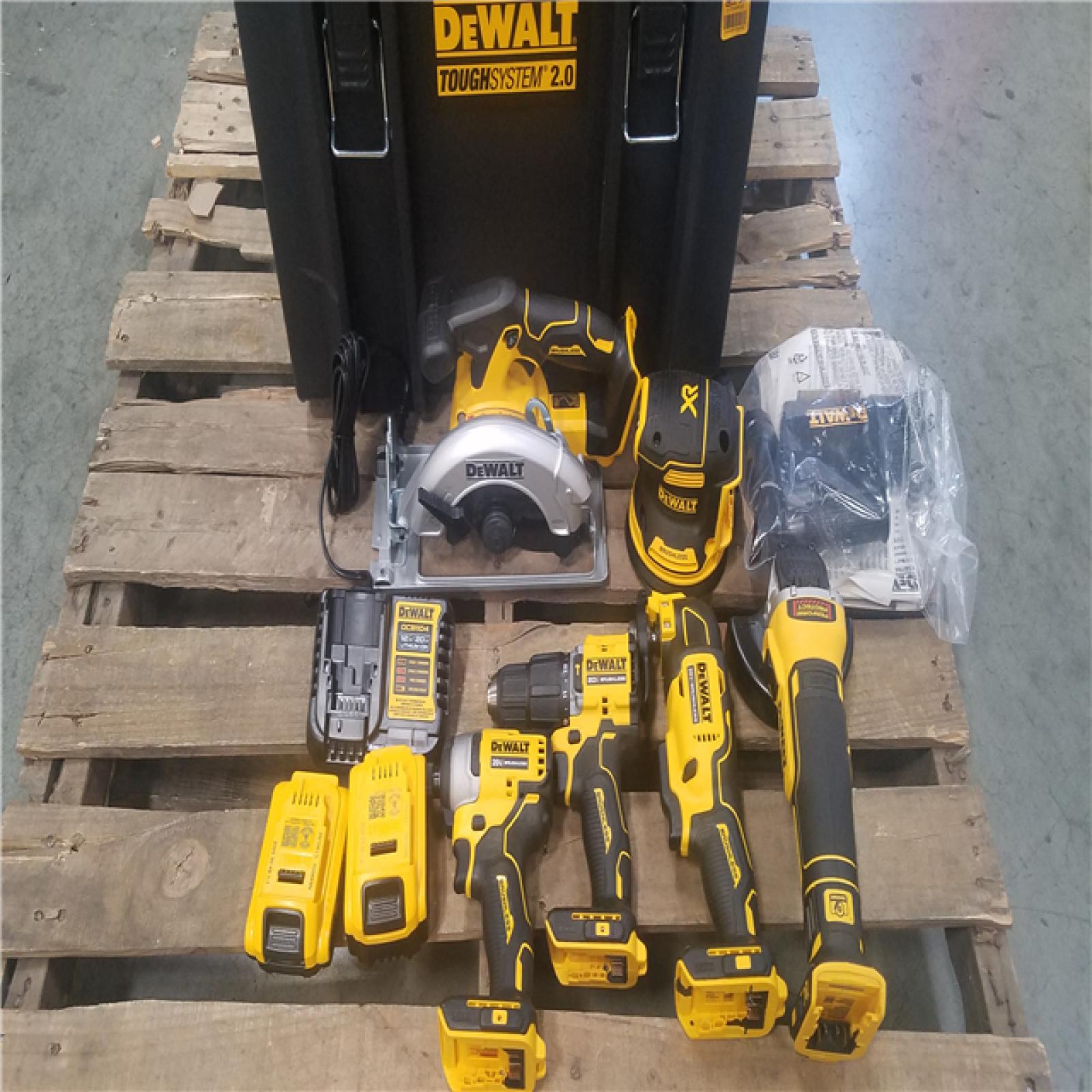 CALIFORNIA NEW DEWALT BRUSHLESS 6-TOOL COMBO KIT WITH TOUGHSYSTEM 2.0